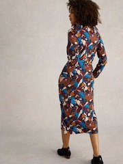 White Stuff Blue Annie Jersey Shirt Dress - Image 2 of 6
