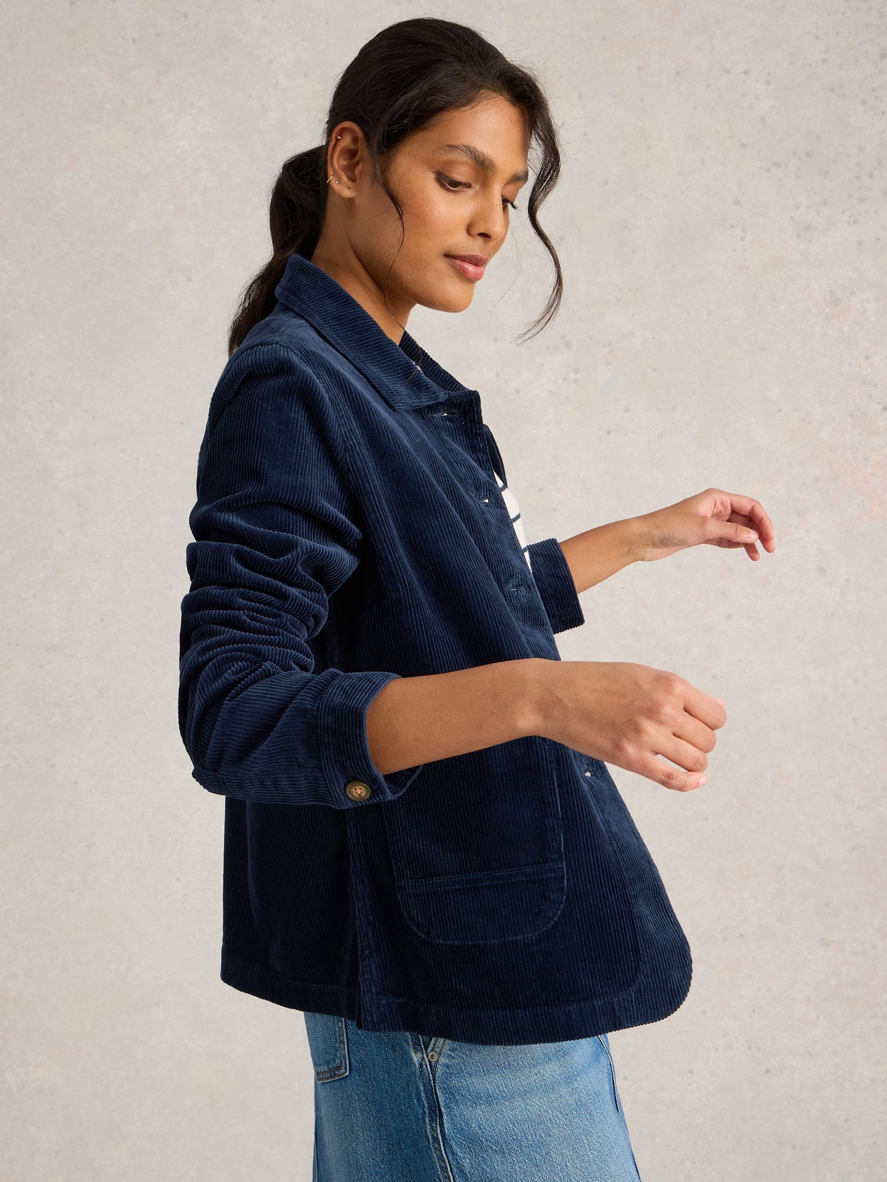 Buy White Stuff Blue Carrie Corduroy Jacket from Next USA
