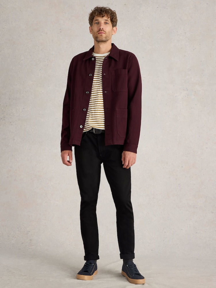 White Stuff Purple Kynman Workwear Jacket - Image 3 of 6