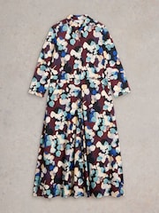 White Stuff Purple Rua Jersey Shirt Dress - Image 5 of 6
