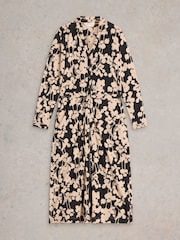 White Stuff Black Annie Jersey Shirt Dress - Image 5 of 6
