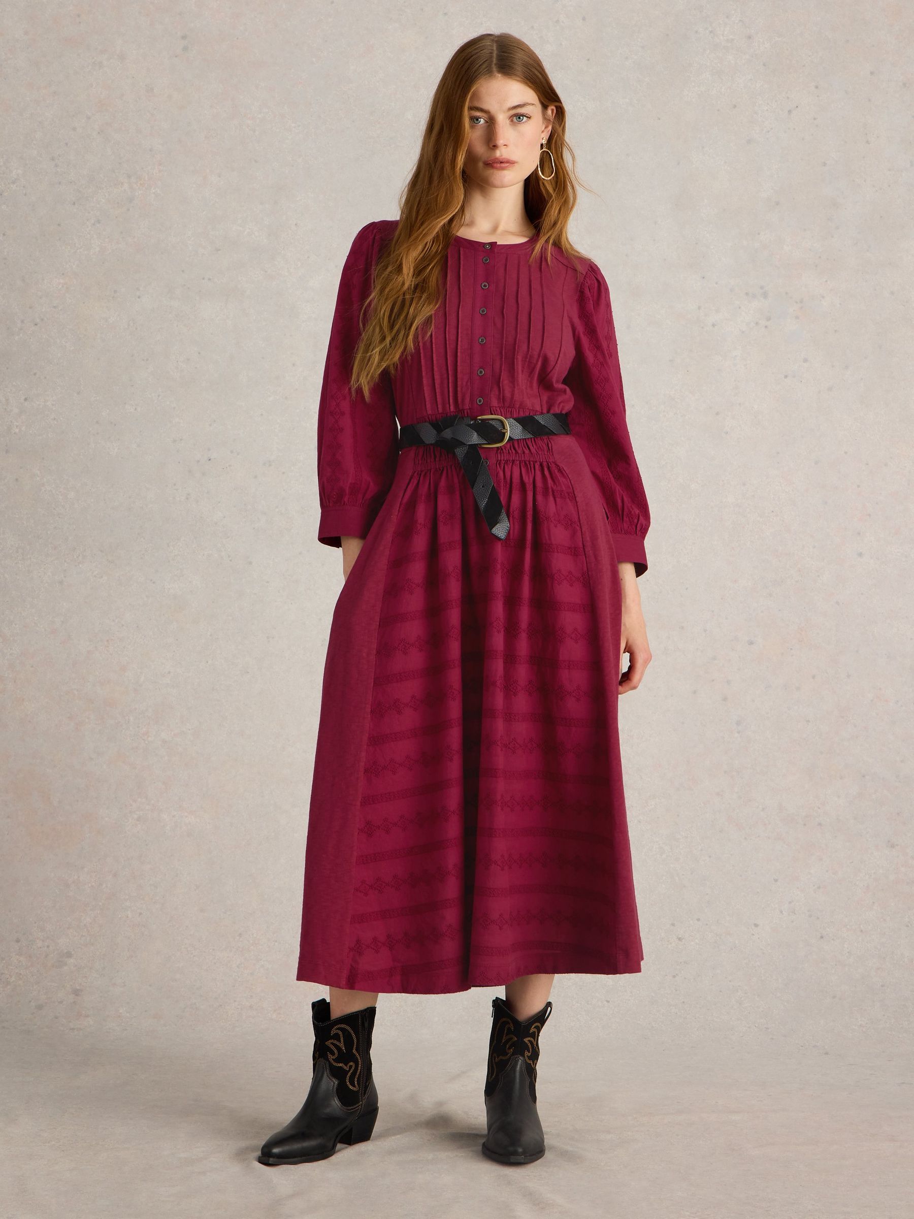 Red jersey midi dress online