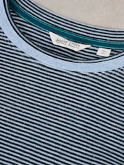 White Stuff Blue Clara Sparkle LS T-Shirt - Image 6 of 6