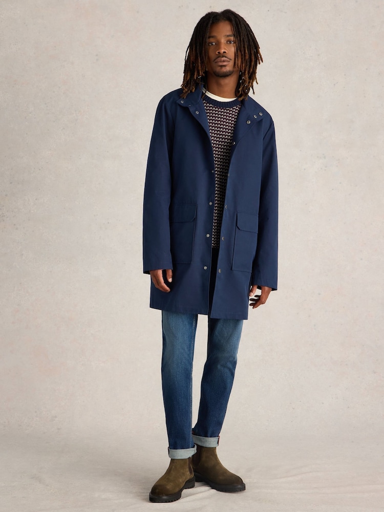 White Stuff Blue Commuter Coat - Image 1 of 6