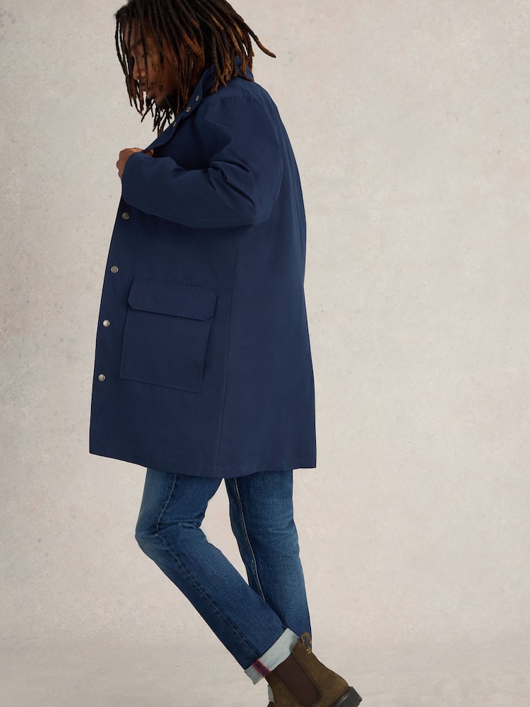 White Stuff Blue Commuter Coat - Image 2 of 6