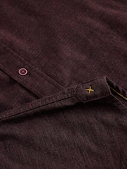 White Stuff Purple Textured Slub Long Sleeve Shirt - Image 6 of 6