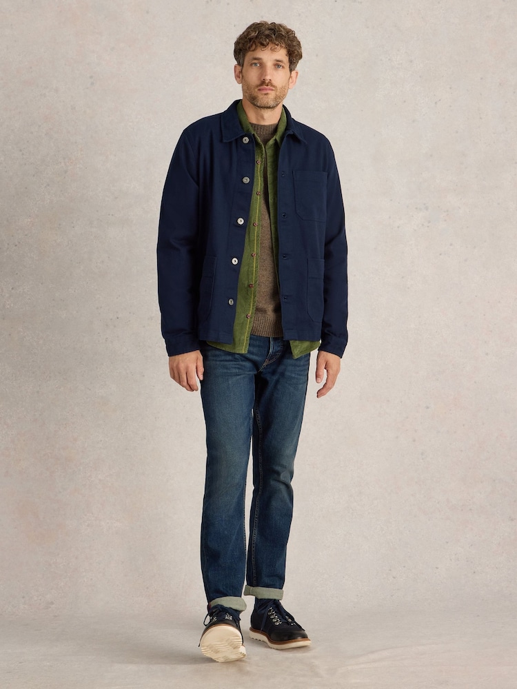 White Stuff Blue Kynman Workwear Jacket - Image 1 of 6