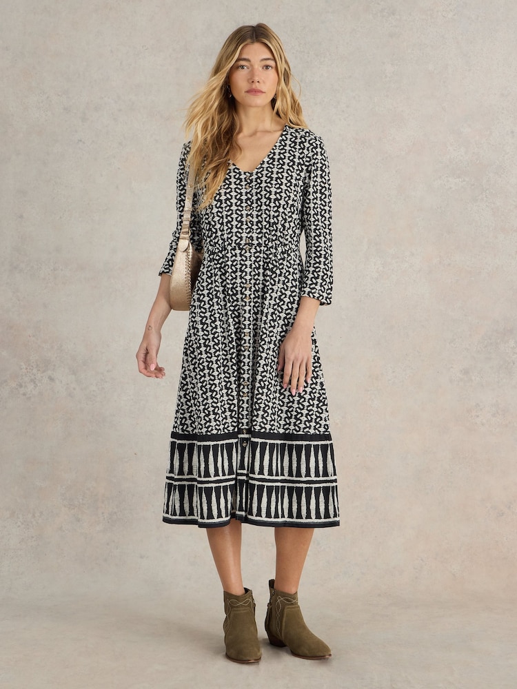 White Stuff Black Mia Jersey Dress - Image 1 of 6 White Stuff Black Mia Jersey Dress - Image 1 of 6