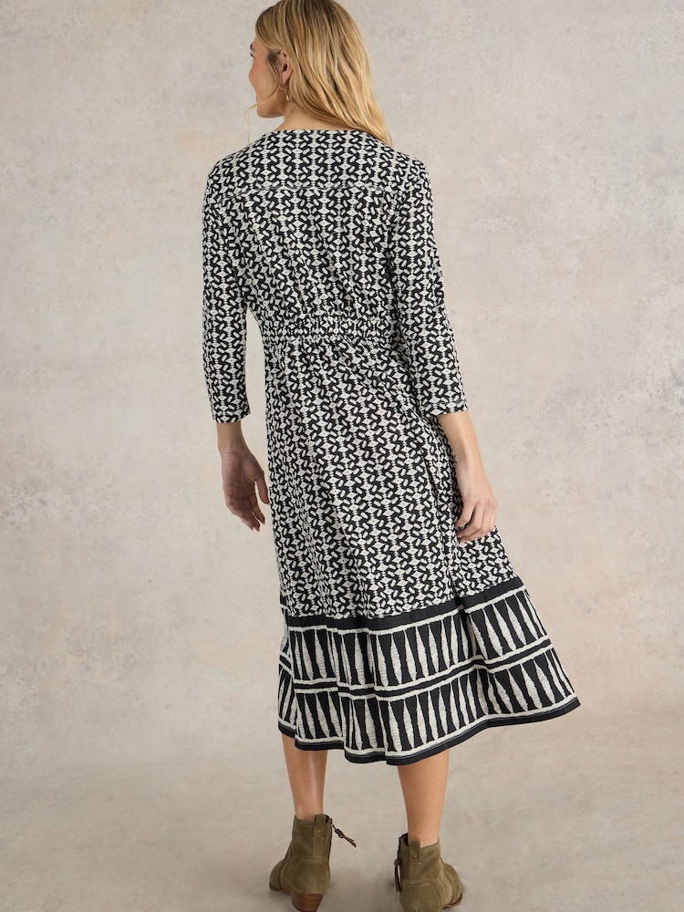 White Stuff Black Mia Jersey Dress - Image 2 of 6 White Stuff Black Mia Jersey Dress - Image 2 of 6
