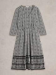White Stuff Black Mia Jersey Dress - Image 5 of 6