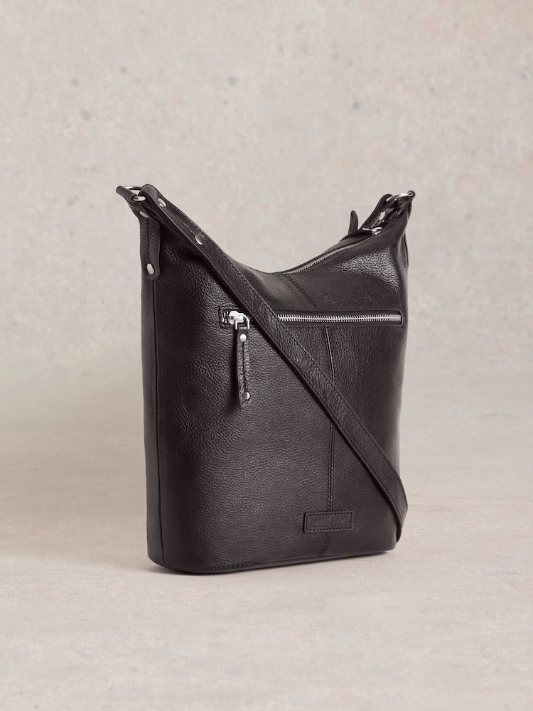 White Stuff Black Fern Leather Crossbody Bag - Image 1 of 5 White Stuff Black Fern Leather Crossbody Bag - Image 1 of 5
