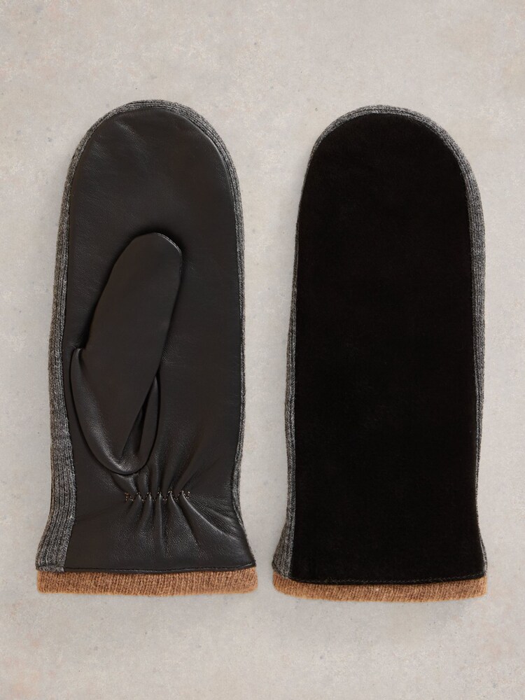 White Stuff Suede Mitten Gloves - Изображение 1 из 3