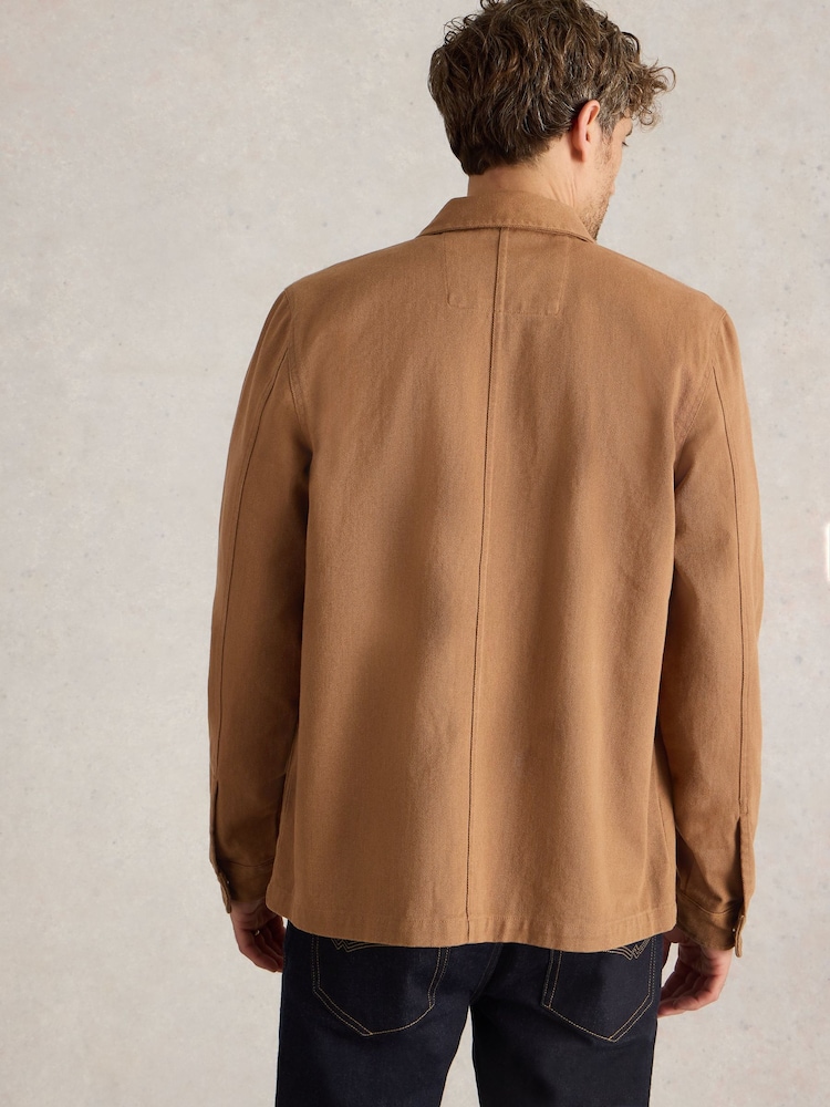 White Stuff Brown Kynman Workwear Jacket - Image 2 of 6