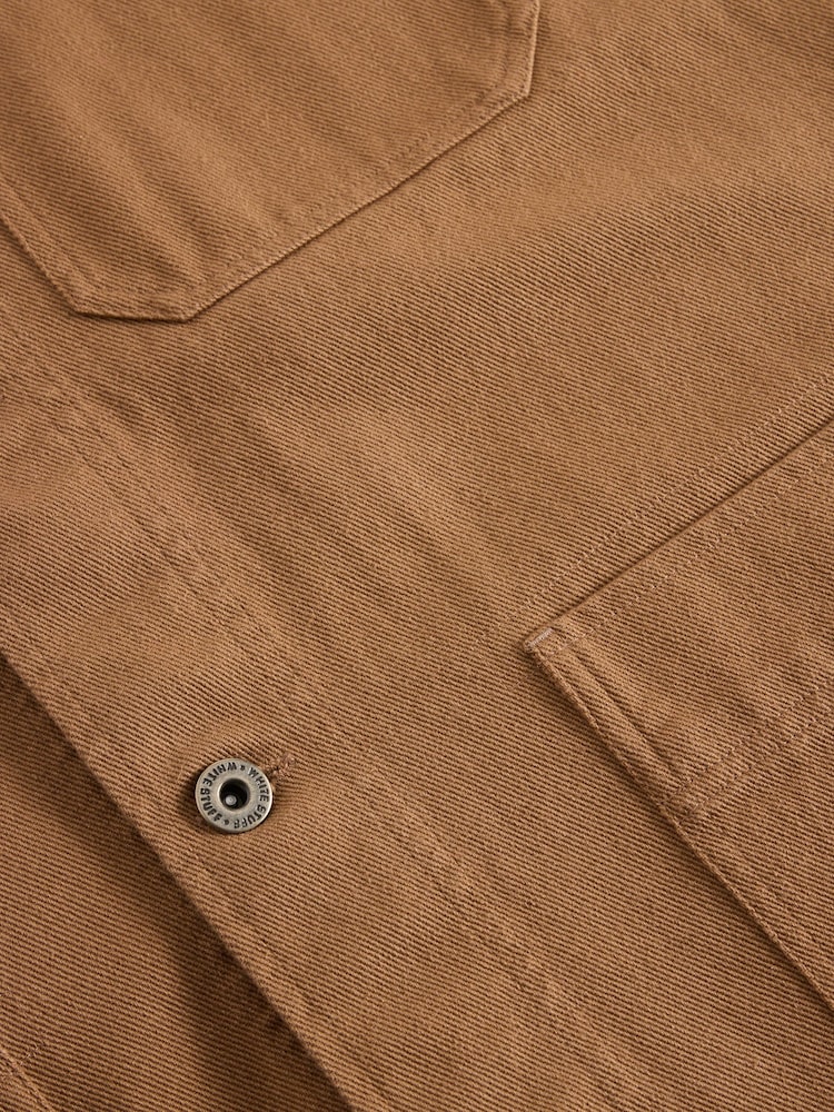 White Stuff Brown Kynman Workwear Jacket - Image 6 of 6
