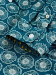 White Stuff Blue Sprig Spot Printed Shirt - Image 6 of 6