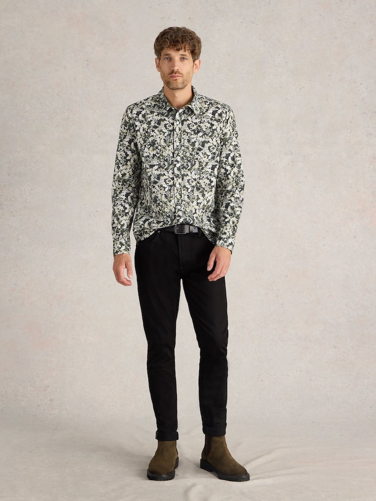 White Stuff Black Hawthorn Bird Printed Shirt - Image 1 of 6