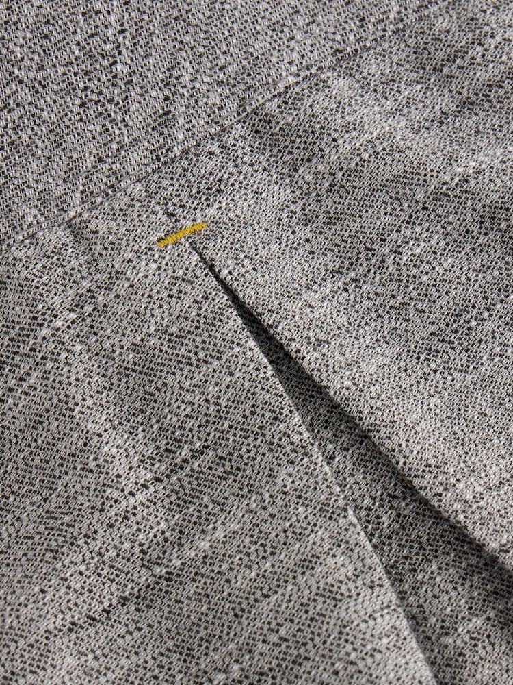 White Stuff Grey Textured Slub Long Sleeves Shirt - Image 6 of 6