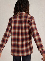 White Stuff Red Moxley Flannel Check 100% Cotton Shirt - Image 2 of 6