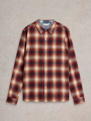 White Stuff Red Moxley Flannel Check 100% Cotton Shirt - Image 5 of 6