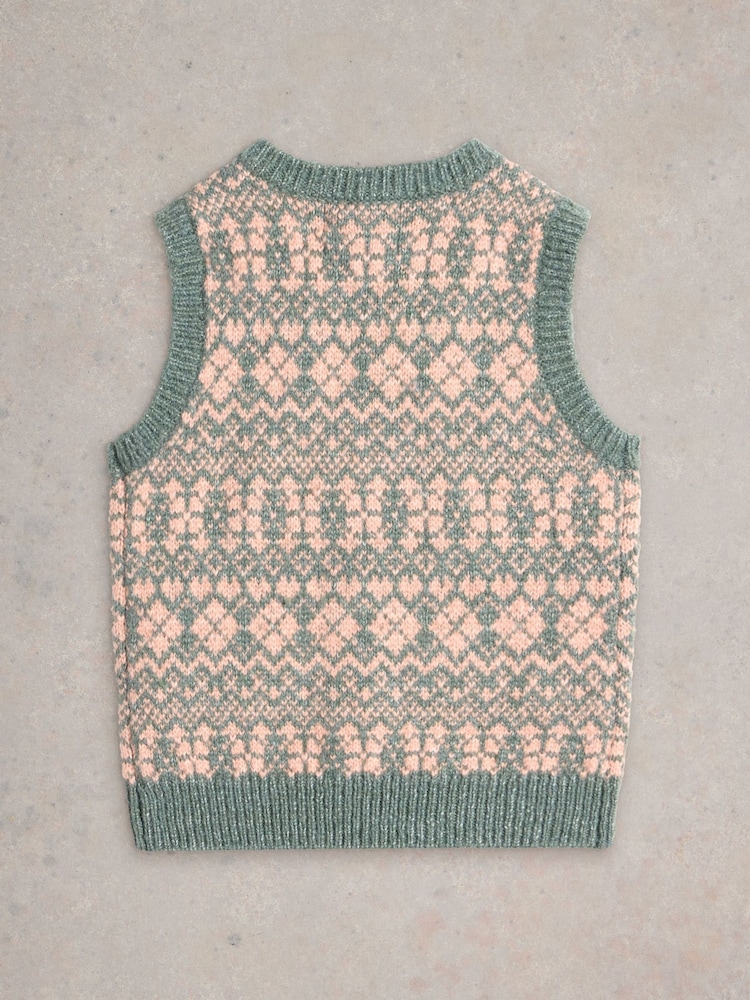 White Stuff Pink Knitted Waistcoat - Image 2 of 3 White Stuff Pink Knitted Waistcoat - Image 2 of 3