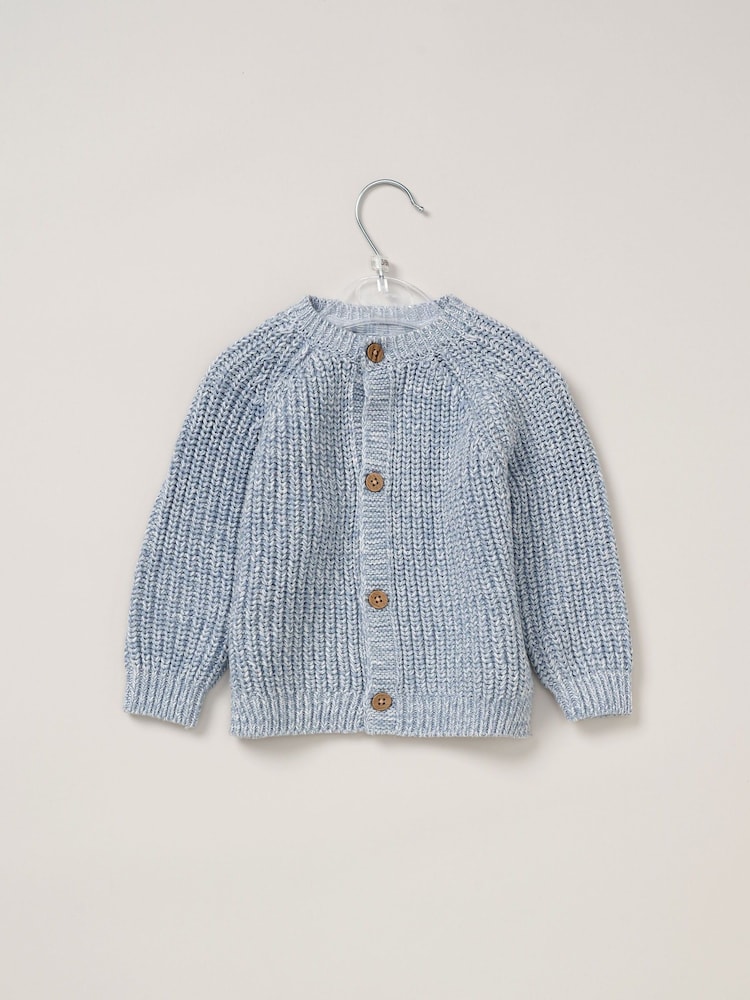 Rock-A-Bye Baby Boutique 100% Cotton Cardigan with Embroidery Back Detail - Image 2 of 3