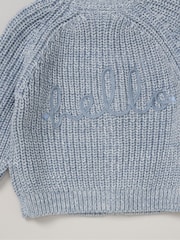 Rock-A-Bye Baby Boutique 100% Cotton Cardigan with Embroidery Back Detail - Image 3 of 3
