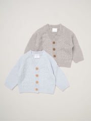 Rock-A-Bye Baby Boutique Knitted Cardigans 2 Pack - Image 1 of 5