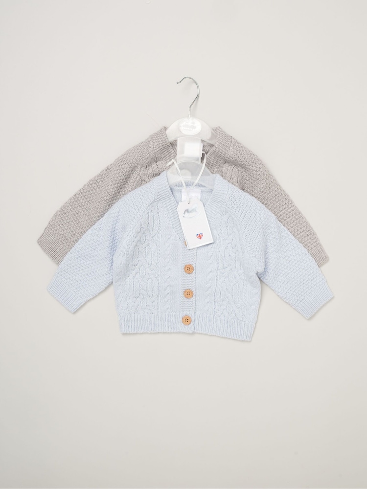 Rock-A-Bye Baby Boutique Knitted Cardigans 2 Pack - Image 2 of 5 Rock-A-Bye Baby Boutique Knitted Cardigans 2 Pack - Image 2 of 5