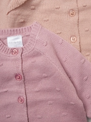 Rock-A-Bye Baby Boutique Knitted Cardigans 2 Pack - Image 4 of 4