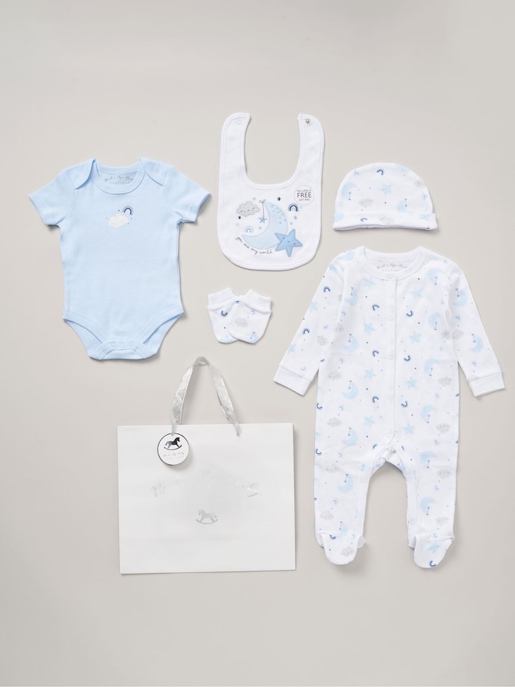 Rock-A-Bye Baby Boutique 100% Cotton 5 Piece Gift Set - Image 1 of 6 Rock-A-Bye Baby Boutique 100% Cotton 5 Piece Gift Set - Image 1 of 6