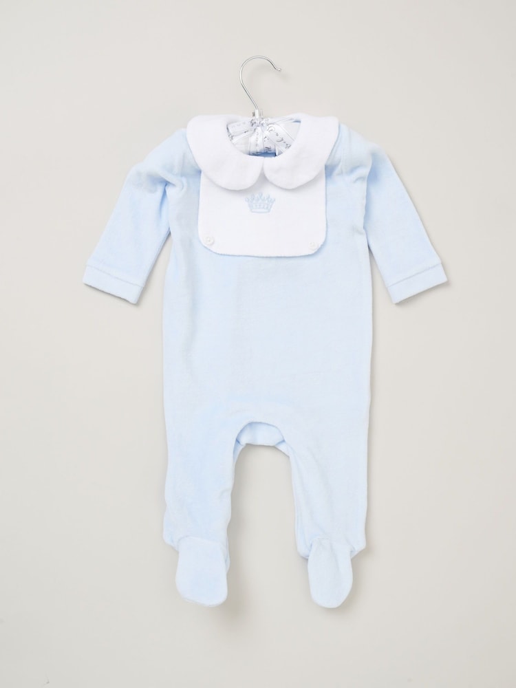 Rock-A-Bye Baby Boutique Velour All-In-One Sleepsuit - Image 1 of 3