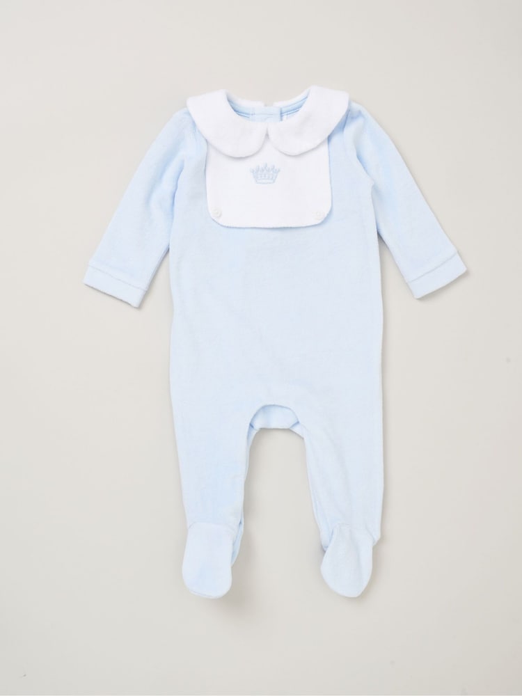 Rock-A-Bye Baby Boutique Velour All-In-One Sleepsuit - Image 2 of 3