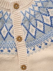 Rock-A-Bye Baby Boutique Natural True Knit 100% Cotton Cardigan And Trousers Outfit Set - Image 5 of 5