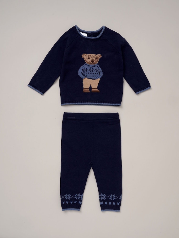 Rock-A-Bye Baby Boutique 100% Cotton True Knit Rabbit Jumper and Leggings Set - Imagen 1 de 3