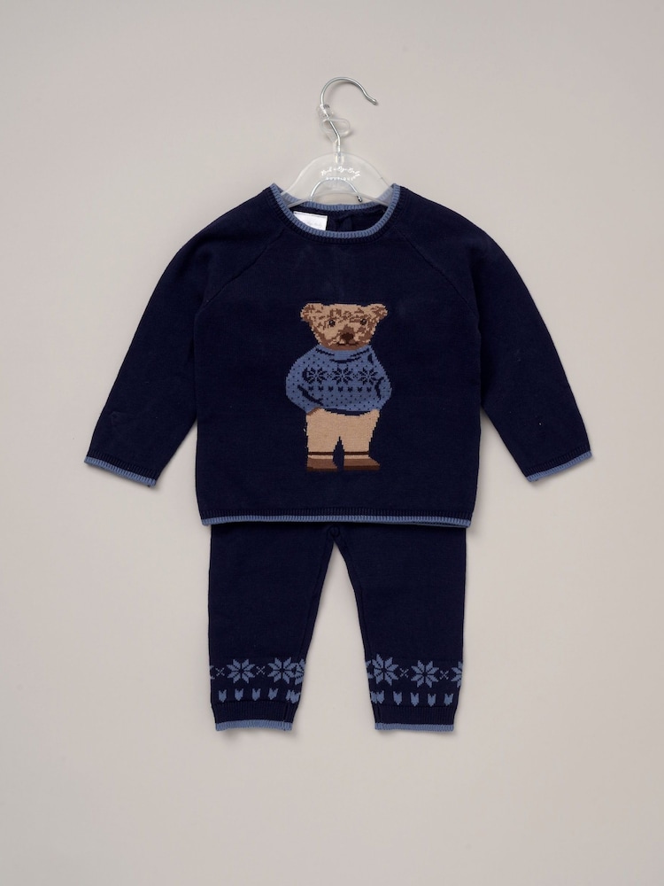 Rock-A-Bye Baby Boutique 100% Cotton True Knit Rabbit Jumper and Leggings Set - Imagen 2 de 3