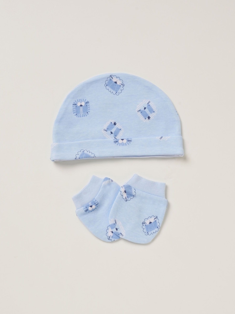 Rock-A-Bye Baby Boutique Blue Light 100% Cotton 5 Piece Gift Set - Image 5 of 5