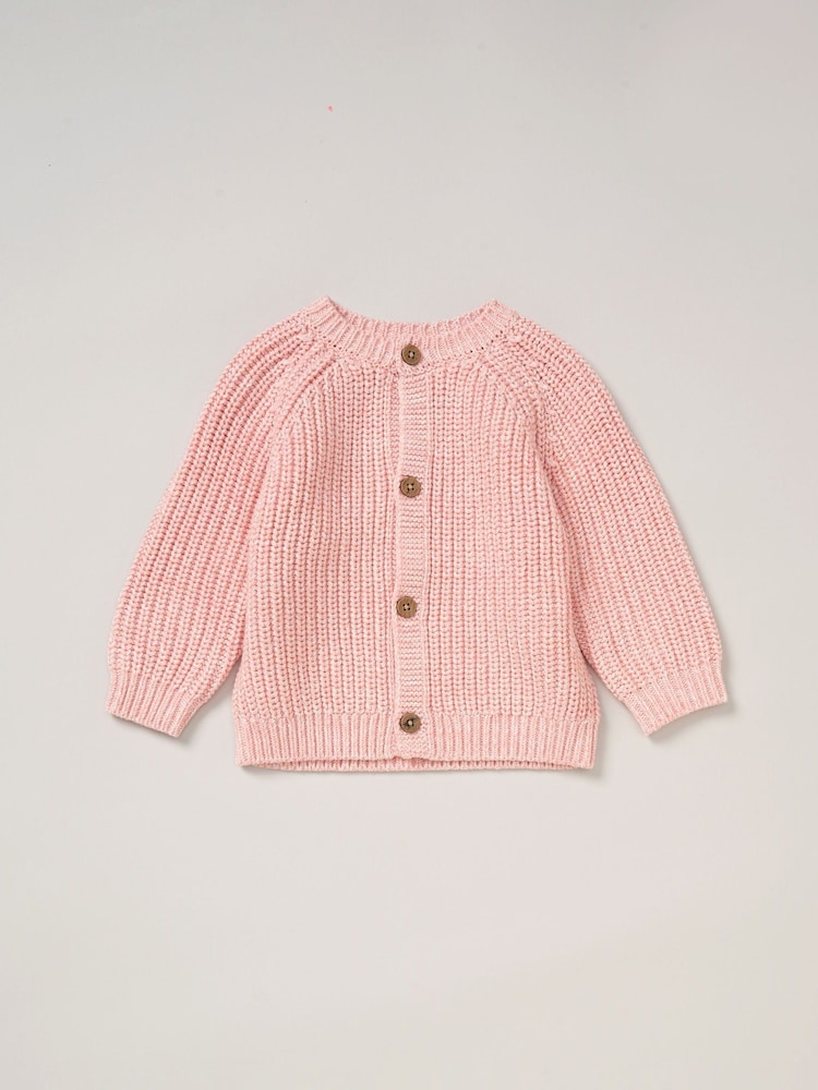 Rock-A-Bye Baby Boutique 100% Cotton Cardigan with Embroidery Back Detail - Image 1 of 3 Rock-A-Bye Baby Boutique 100% Cotton Cardigan with Embroidery Back Detail - Image 1 of 3