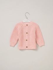 Rock-A-Bye Baby Boutique 100% Cotton Cardigan with Embroidery Back Detail - Image 2 of 3