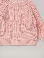 Rock-A-Bye Baby Boutique 100% Cotton Cardigan with Embroidery Back Detail - Image 3 of 3