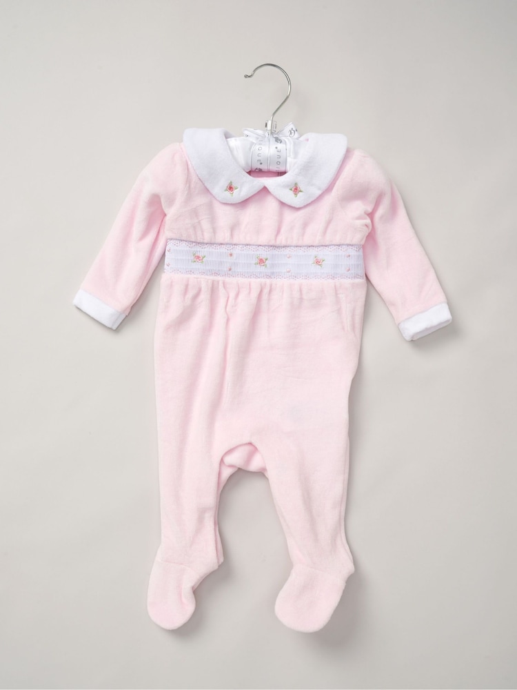 Rock-A-Bye Baby Boutique Velour All-In-One Sleepsuit - Image 1 of 3