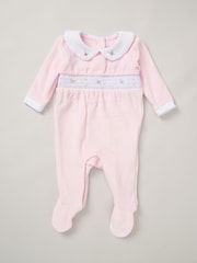 Rock-A-Bye Baby Boutique Velour All-In-One Sleepsuit - Image 2 of 3
