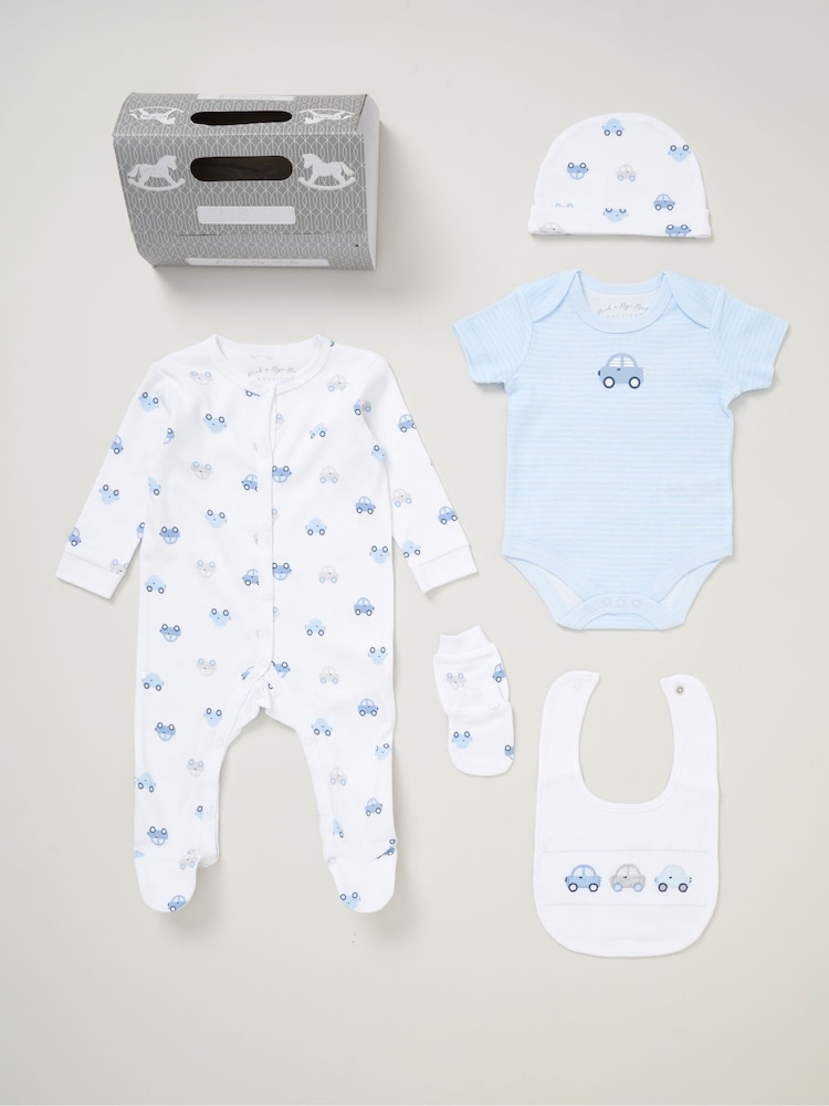 Rock-A-Bye Baby Boutique 100% Cotton 5 Piece Gift Set - Image 1 of 6