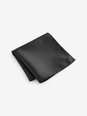 Black Textured Pocket Square - Image 1 of 3