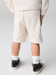 smALLSAINTS Natural Younger Boys Oversized Ramskull Sweatshirt and Shorts Set - Image 3 of 8