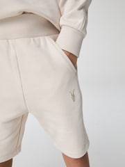 smALLSAINTS Natural Younger Boys Oversized Ramskull Sweatshirt and Shorts Set - Image 5 of 8