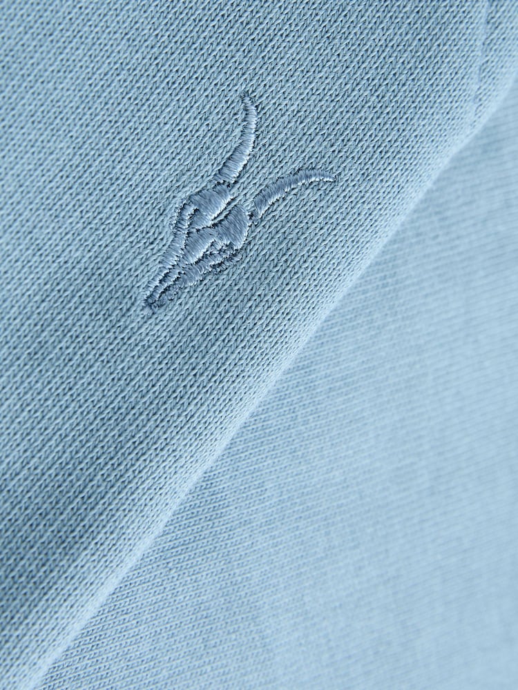 smALLSAINTS Blue Younger Boys Ramskull 100% Cotton Polo Shirt and Shorts Set - Image 9 of 9