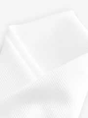 White Textured Pocket Square - Image 3 of 3