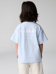 smALLSAINTS Light Blue Oversized Younger Boys Underground Crew T-Shirt - Image 2 of 8
