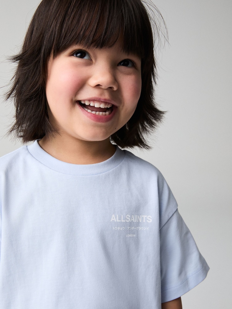 smALLSAINTS Light Blue Oversized Younger Boys Underground Crew T-Shirt - Image 3 of 8