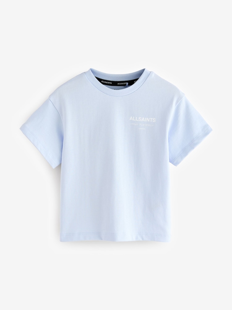 smALLSAINTS Light Blue Oversized Younger Boys Underground Crew T-Shirt - Image 5 of 8